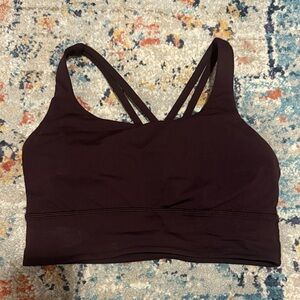 Lululemon Athletica Black Plum Sports Bra